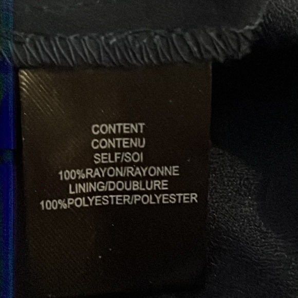 WAYF one shoulder ruffle blue white polka dot mini dress M - Picture 11 of 12